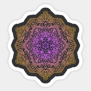 Flower Mandala Ornament Sticker